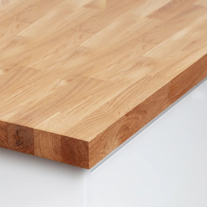 Natural Oak - Real Wood Worktop - 40mm Thick