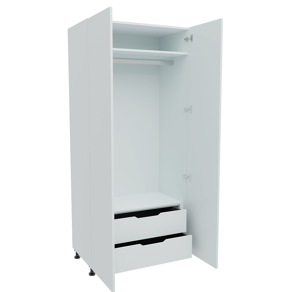 1000mm 2 x Internal Drawer & Single Hanging Robe