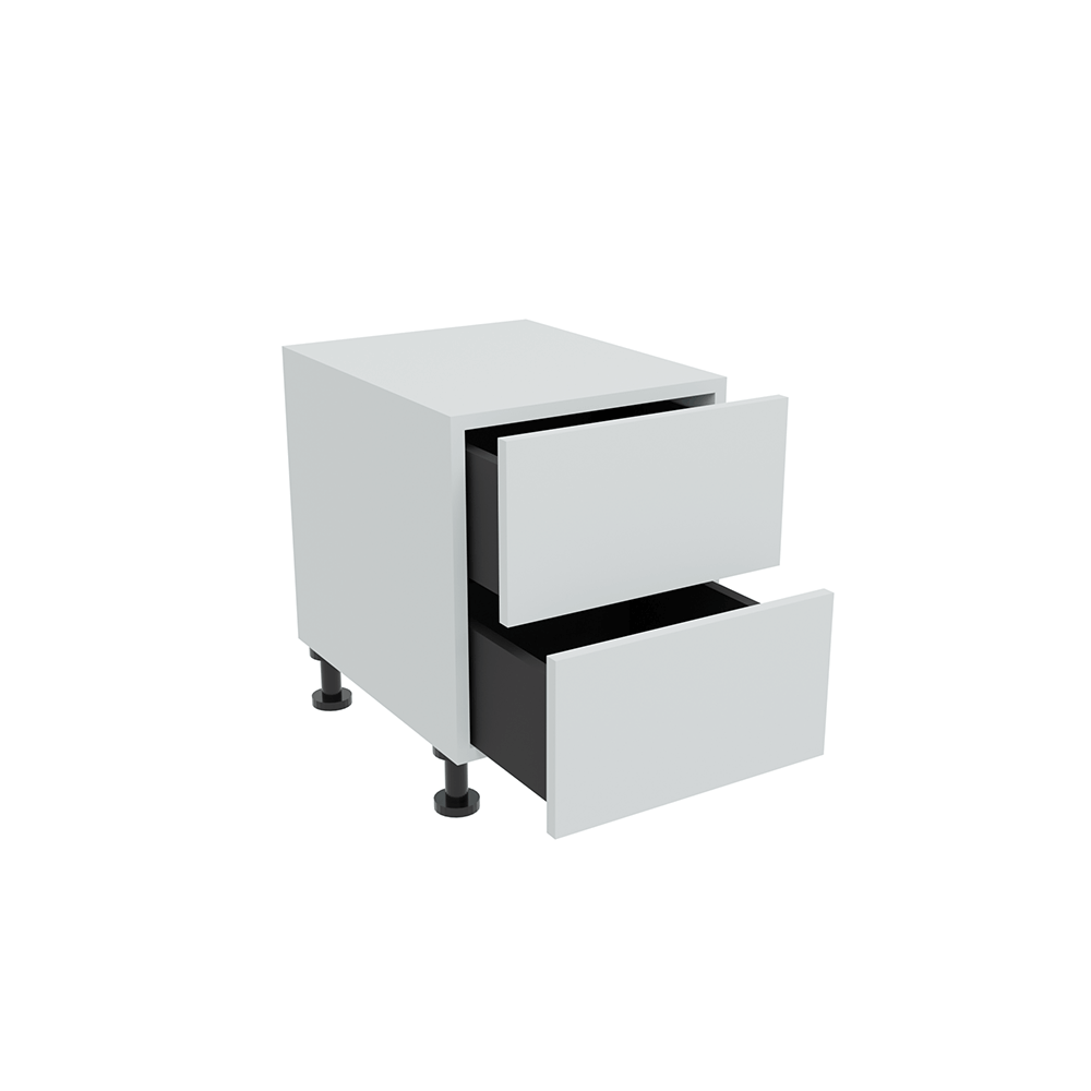 400mm 2 x Drawer Bedside Cabinet