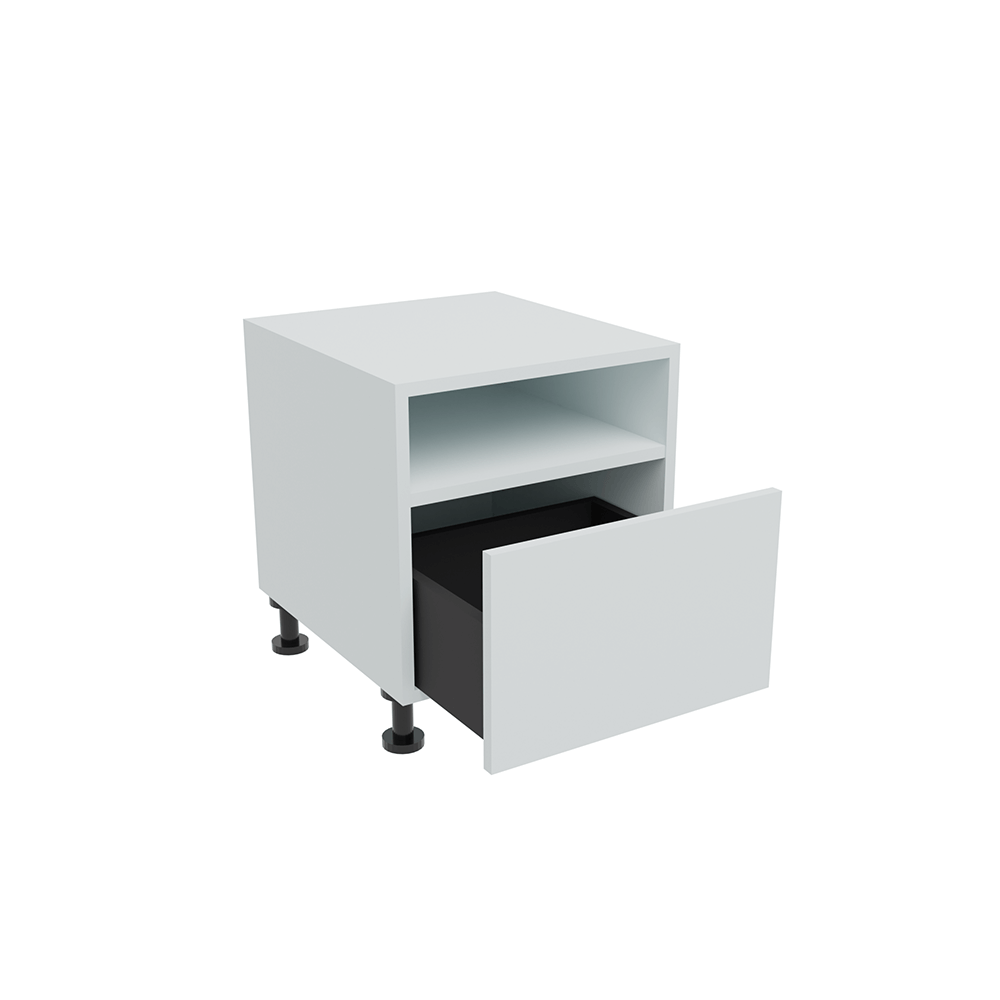 450mm 1 x Drawer & Shelf Bedside Cabinet