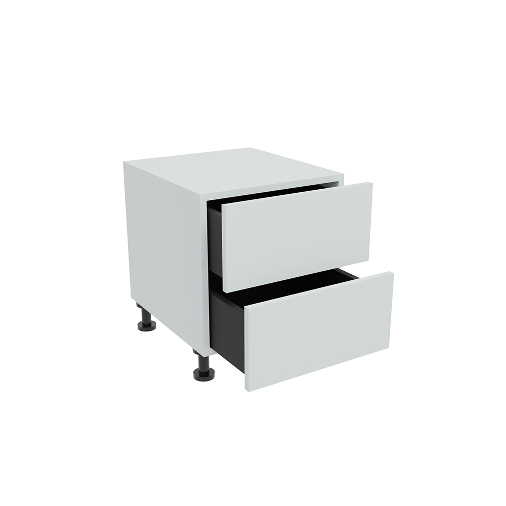 450mm 2 x Drawer Bedside Cabinet