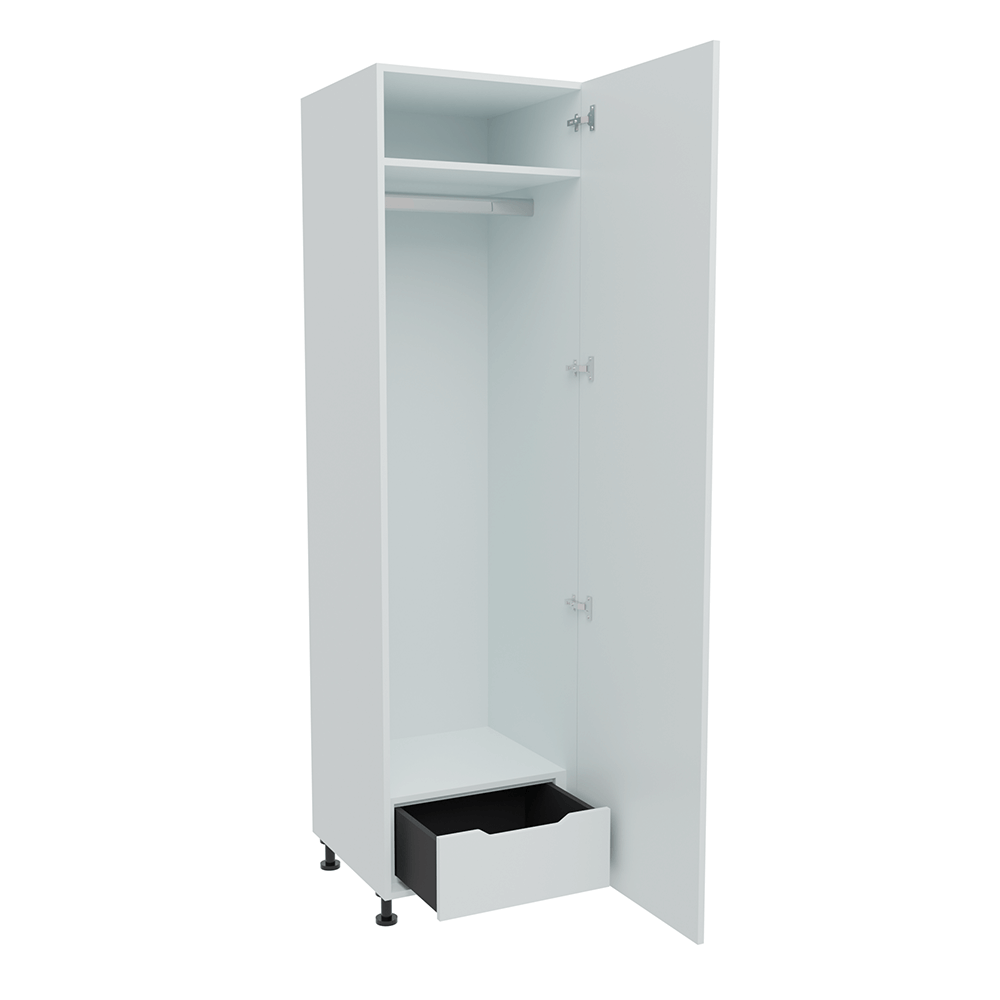 600mm 1 x Internal Drawer & Single Hanging Robe