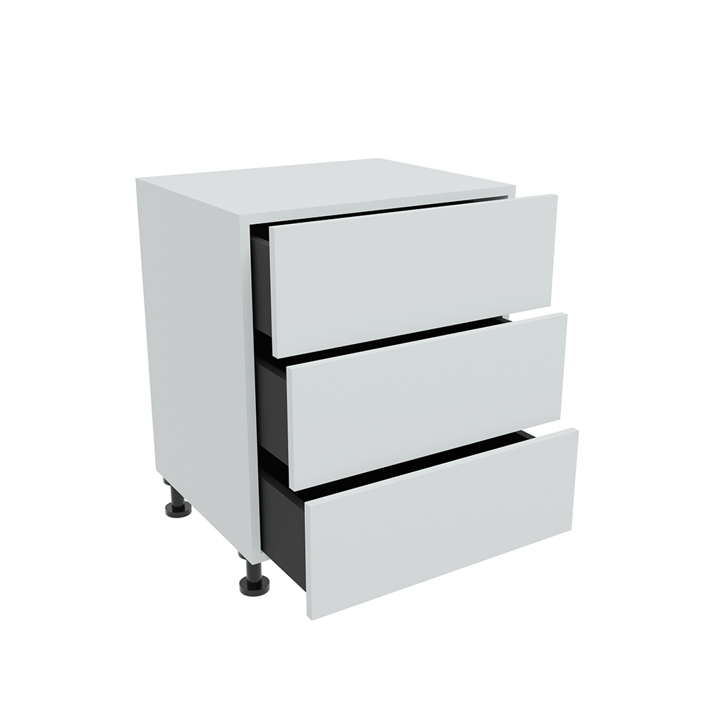 600mm 3 x Drawer Chest Cabinet