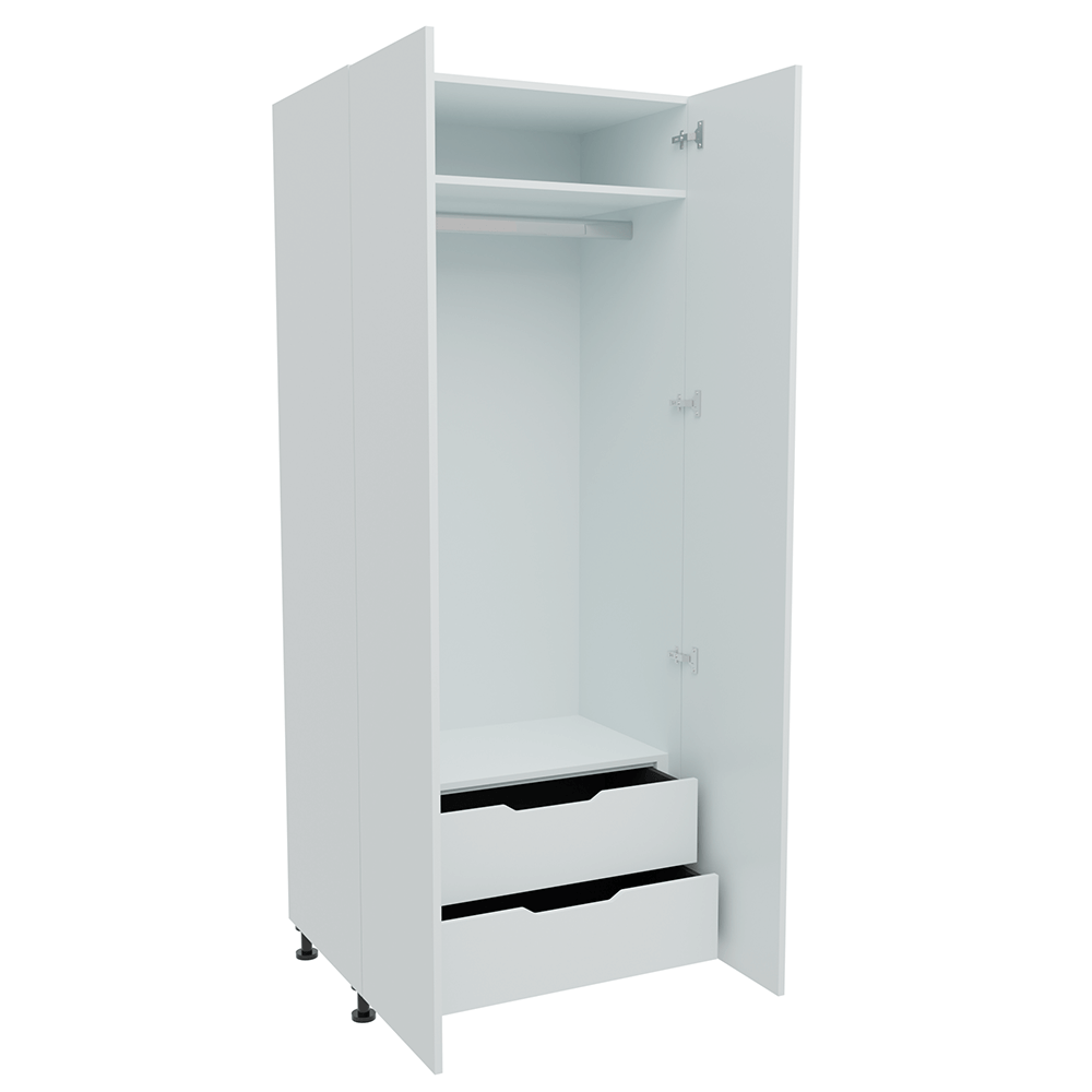 900mm 2 x Internal Drawer & Single Hanging Robe