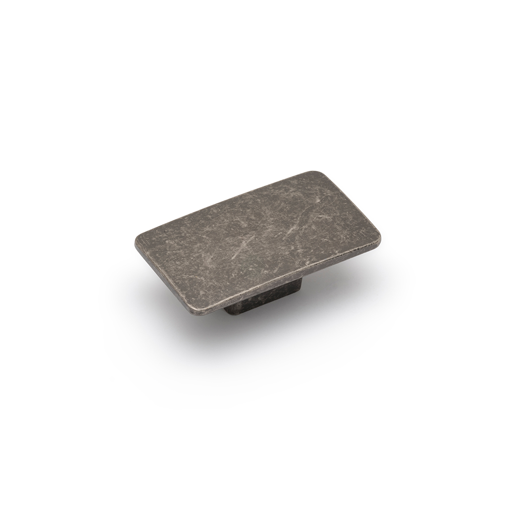 AURORA Rectangular Knob - 59 x 34mm - Pewter