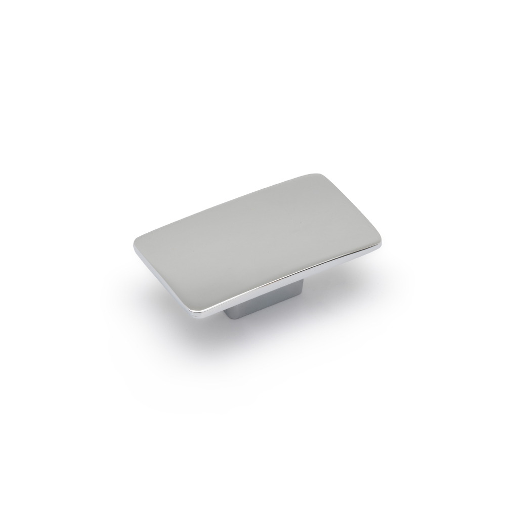 AURORA Rectangular Knob - 59 x 34mm - Chrome