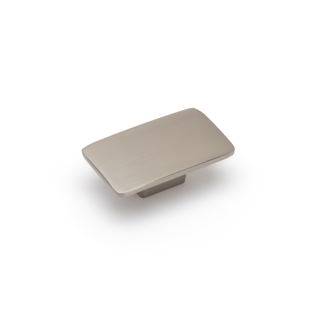 AURORA Rectangular Knob - 59 x 34mm - Brushed Nickel