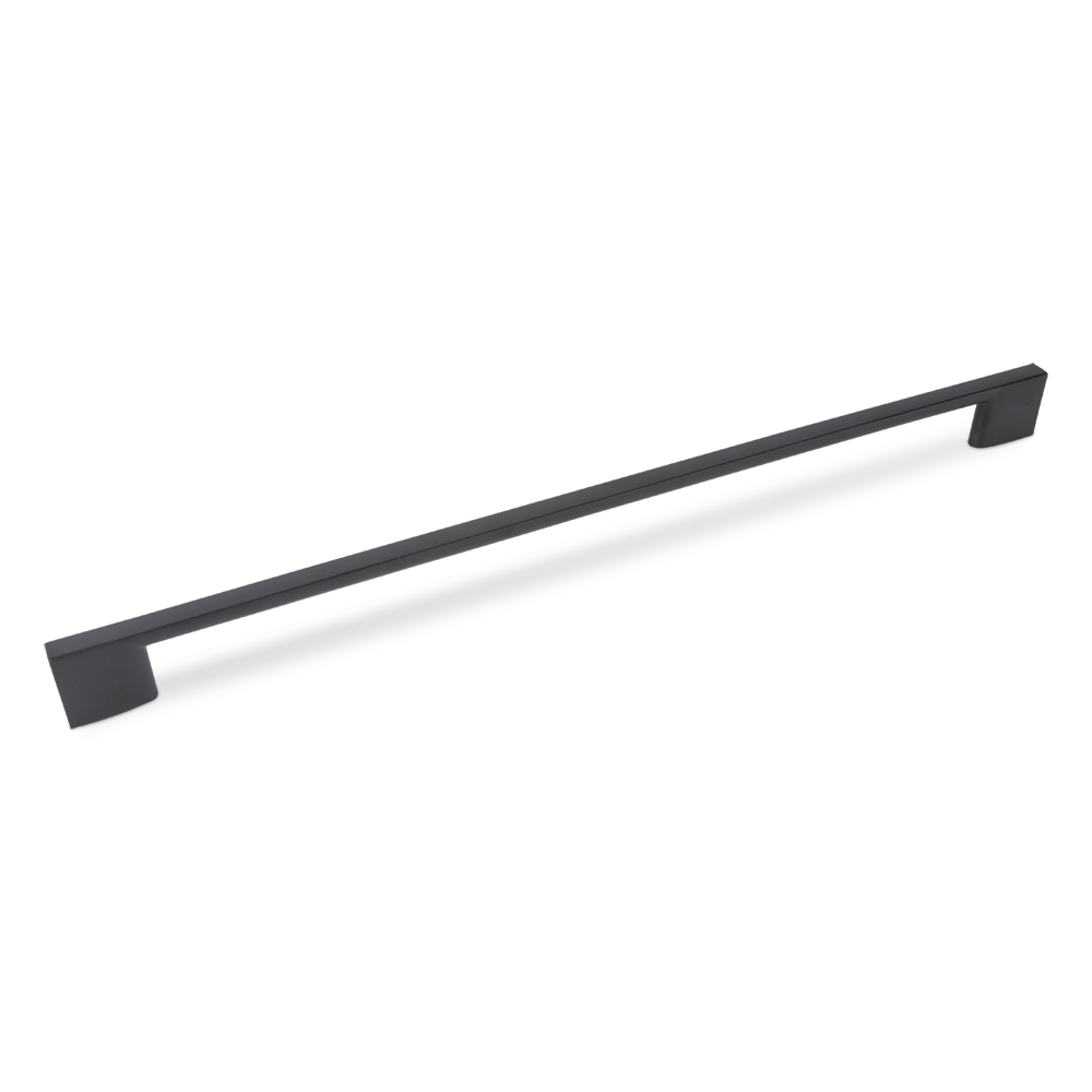 AURORA Slim Square D Handle - 358mm (320mm Hole Centres) - Matt Black