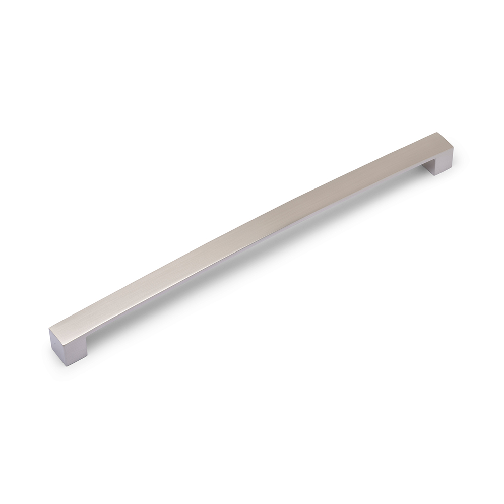 AURORA Block Bar D Handle - 337mm (320mm Hole Centres) - Brushed Nickel