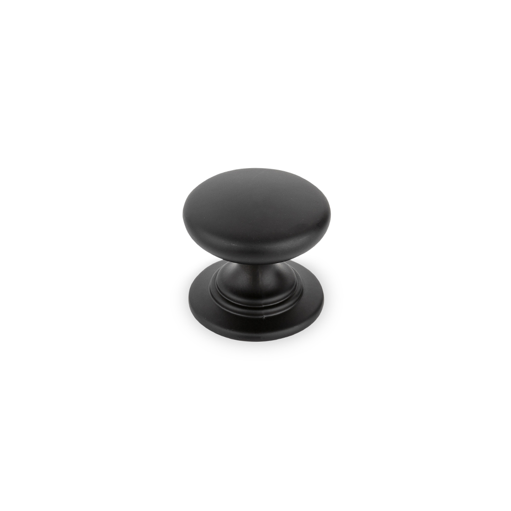 AURORA Small Round Knob - 32mm Diameter - Matt Black