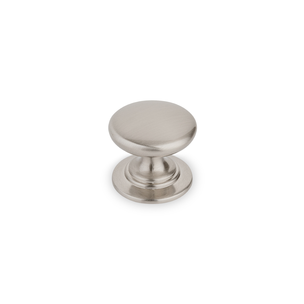 AURORA Small Round Knob - 32mm Diameter - Brushed Nickel