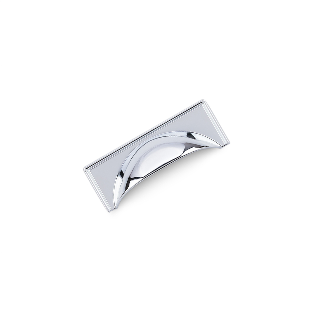 AURORA Square Cup Handle - 97mm (64mm Hole Centres) - Chrome