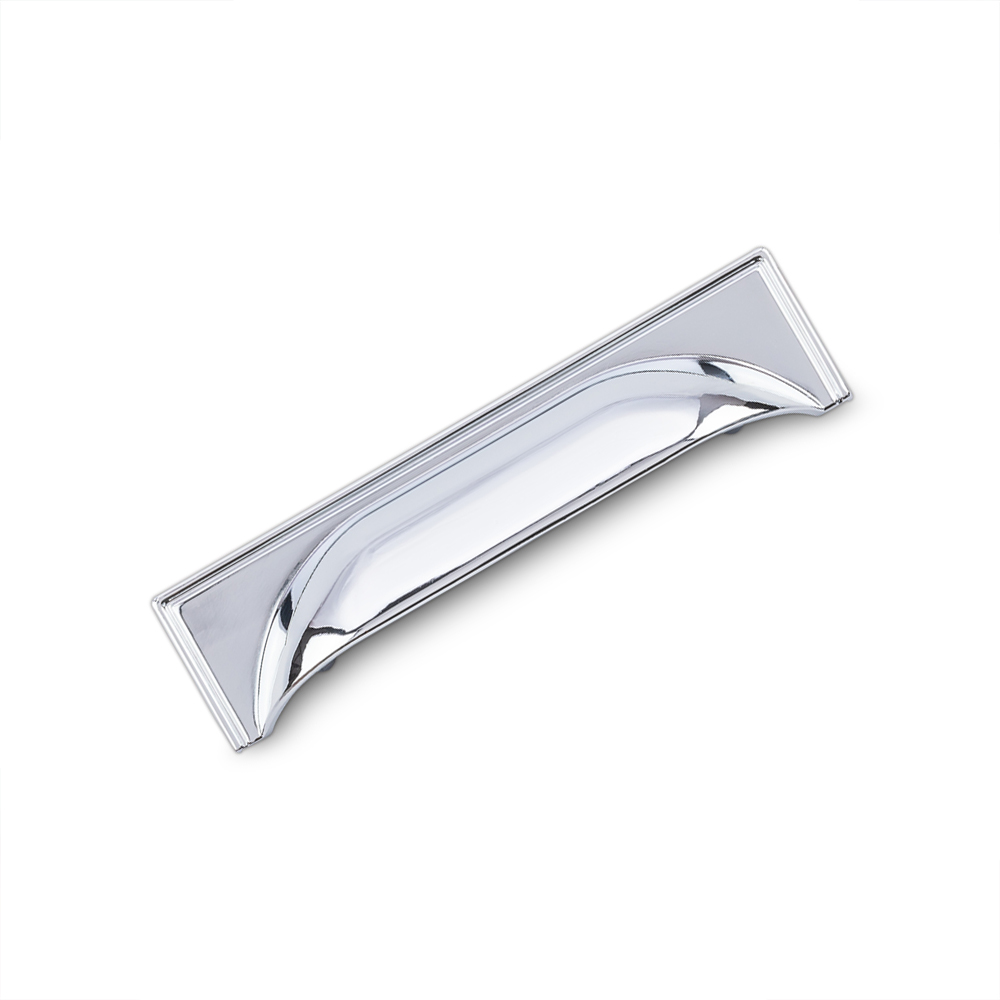 AURORA Square Cup Handle - 145mm (96mm Hole Centres) - Chrome